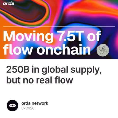 250B in global supply, but no real flow