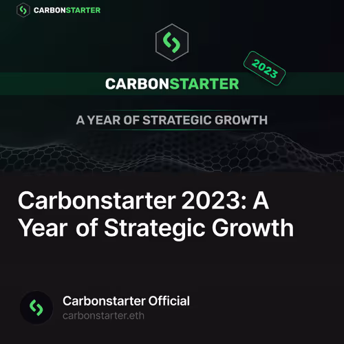 Carbonstarter 2023: A Year of Strategic Growth
