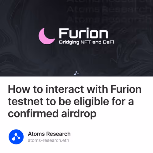 How to interact with Furion testnet to be eligible for a confirmed airdrop
