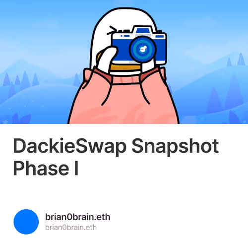 DackieSwap Snapshot Phase I