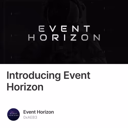 Introducing Event Horizon