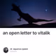 an open letter to vitalik