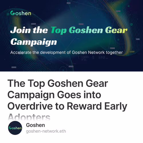 The Top Goshen Gear Campaign Goes into Overdrive to Reward Early Adopters