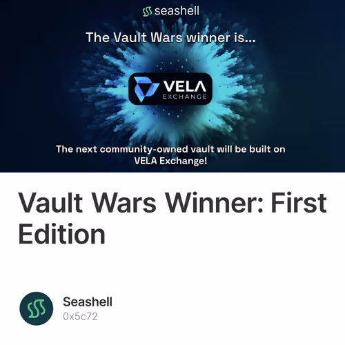 Vault Wars Winner: First Edition