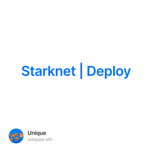 Starknet | Deploy