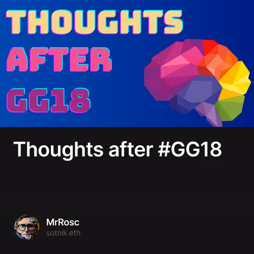 Thoughts after #GG18