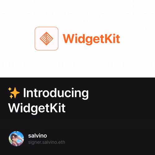 ✨ Introducing WidgetKit