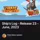 Ship's Log - Release 23 - June, 2023