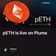 pETH is live on Plume