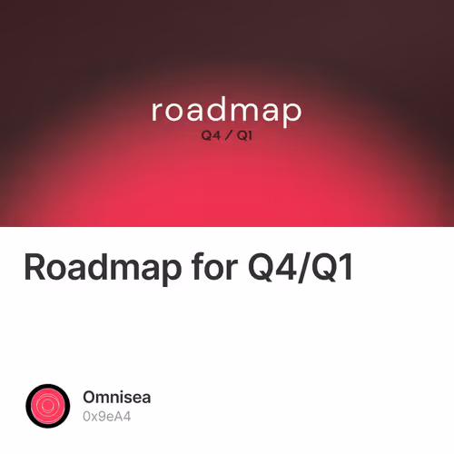Roadmap for Q4/Q1
