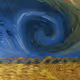 Blue Zora Van Gogh Style