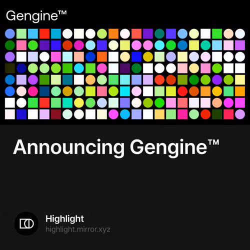 Announcing Gengine™