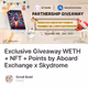 Exclusive Giveaway WETH + NFT + Points by Aboard Exchange x Skydrome