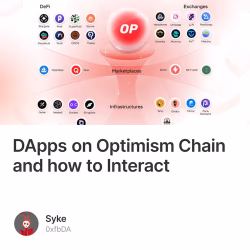 DApps on Optimism Chain and how to Interact