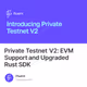 Private Testnet V2: EVM Support and Upgraded Rust SDK