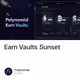 Earn Vaults Sunset