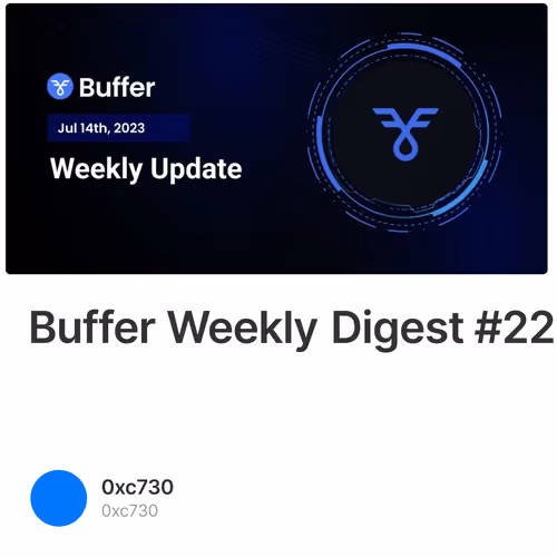 Buffer Weekly Digest #22
