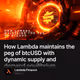 How Lambda maintains the peg of btcUSD with dynamic supply and demand equilibrium