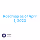 Roadmap as of April 1, 2023