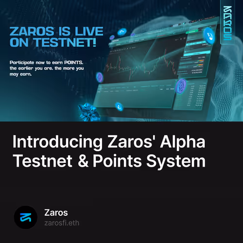 Introducing Zaros' Alpha Testnet & Points System