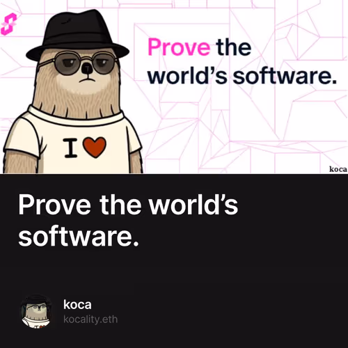 Prove the world’s software.