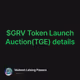 $GRV Token Launch Auction(TGE) details