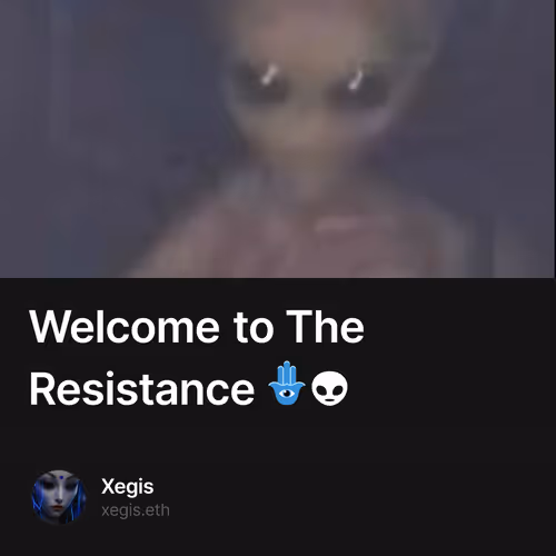 Welcome to The Resistance 🪬👽