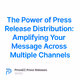 The Power of Press Release Distribution: Amplifying Your Message Across Multiple Channels