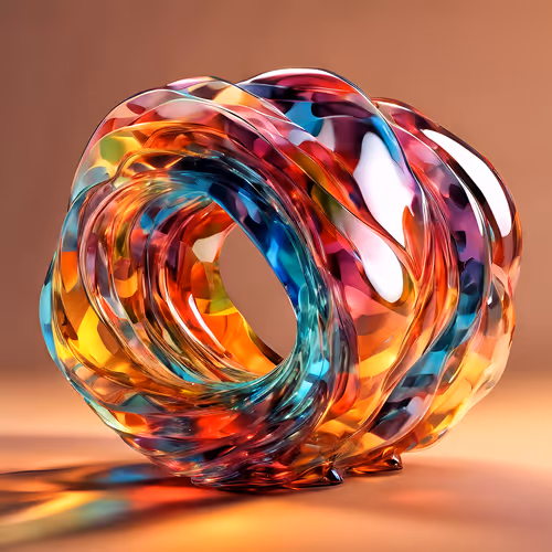 Abstract 3D Glass by EM