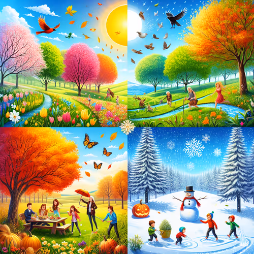 representation of the four seasons