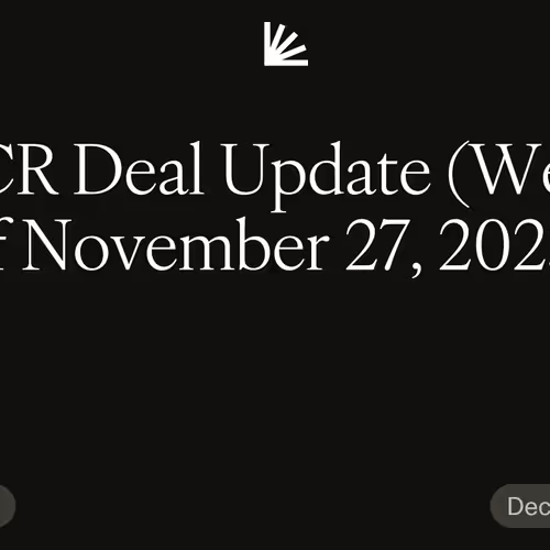 GCR Deal Update (Week of November 27, 2023)