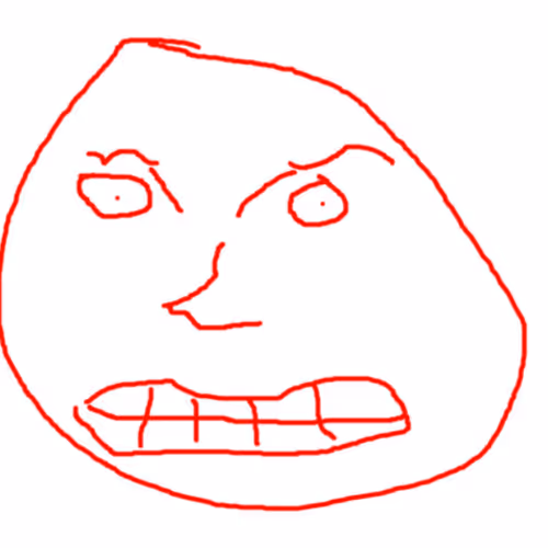 angry ugly man
