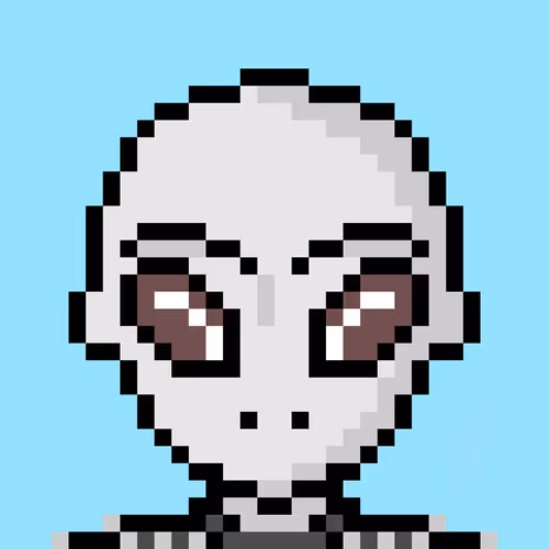 Mr. Alien Gray Pixels 32