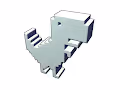 Baby Pixel Dinosaur 3D