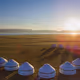 Collection of yurts of Kyrgyzstan