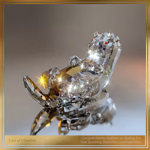 Sparkly Diamond Sea Otter - 1 of 1