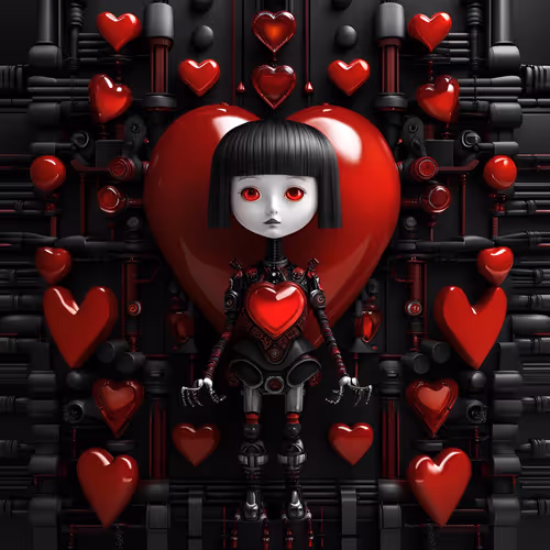 Stained Glass Hearts