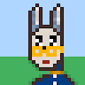 kawaiirabbit wearing a mask