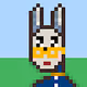 kawaiirabbit wearing a mask