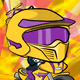 Team Yellow Motorbike by RocketMoonApe  x Reddit Collectible Avatars