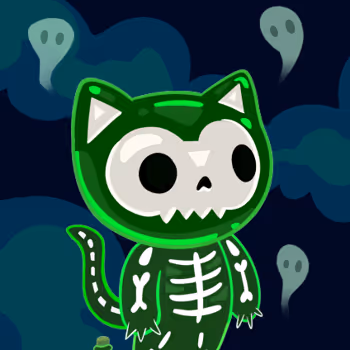 Skull Cat by PippyTheRobot x Reddit Collectible Avatars