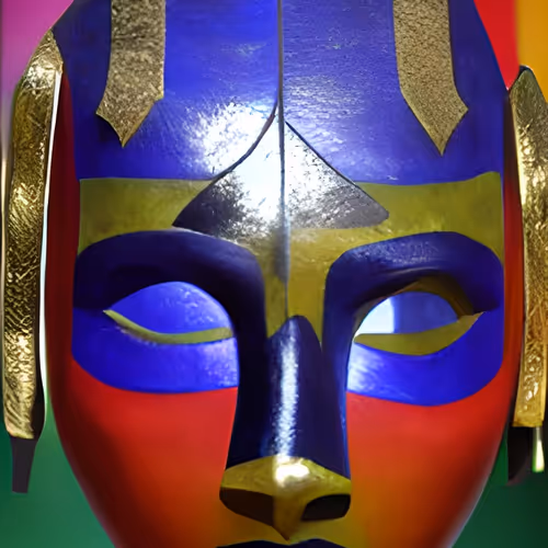 Artificial intelligence  mask figures Collection