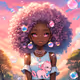 Bubblegum Afro Girl