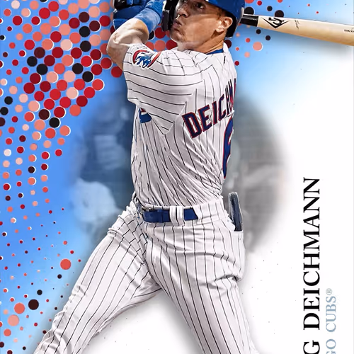 Chicago Cubs R Greg Deichmann Base Blue 1307 Commo
