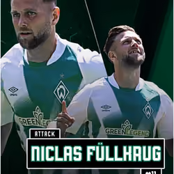 Niclas Füllkrug SVW Top Players Team Color TK-34 Rare #26