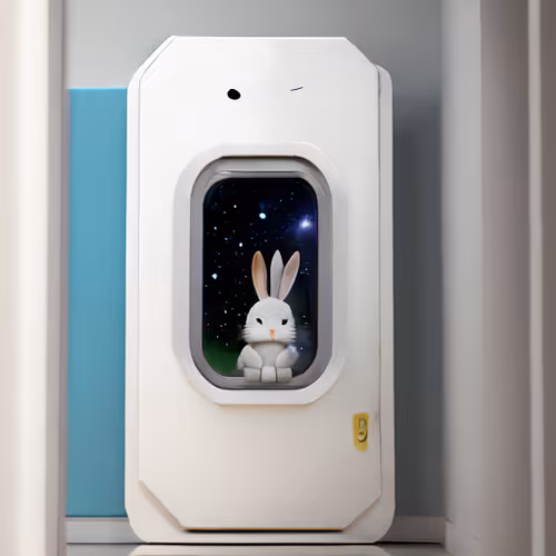 Cute space bunny