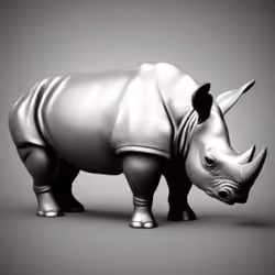 Silver Rhinoceros