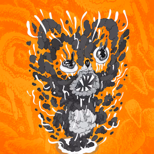 Spooky Season Puzzled Panther X Reddit Collectible