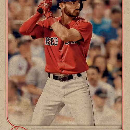 Boston Red Sox R Connor Wong Base Vintage Stock 66