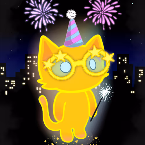 New Year S Cat By Pippytherobot X Reddit Collectib
